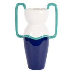 Vase en dolomite indigo h33cm - Greeka