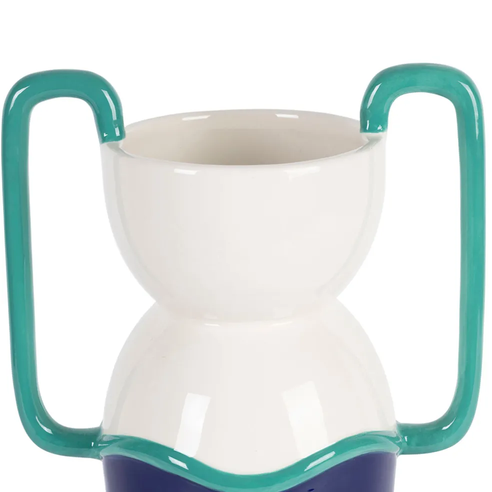 Vase en dolomite indigo h33cm - Greeka