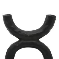 Vase en dolomite noir h20cm -arty folk