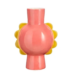 Vase en dolomite rose h22cm - Maya