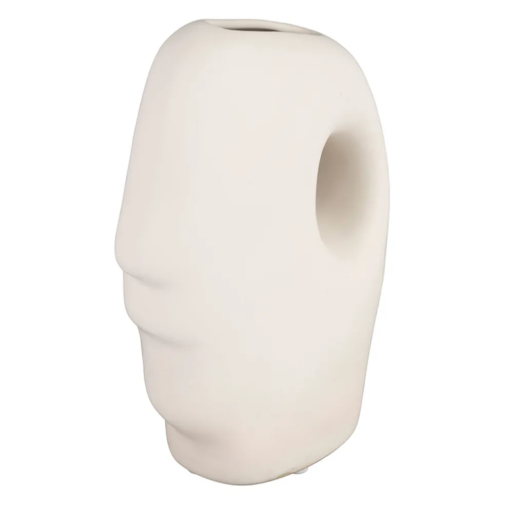 Vase en grès ecru 16x8xh23cm - Organic