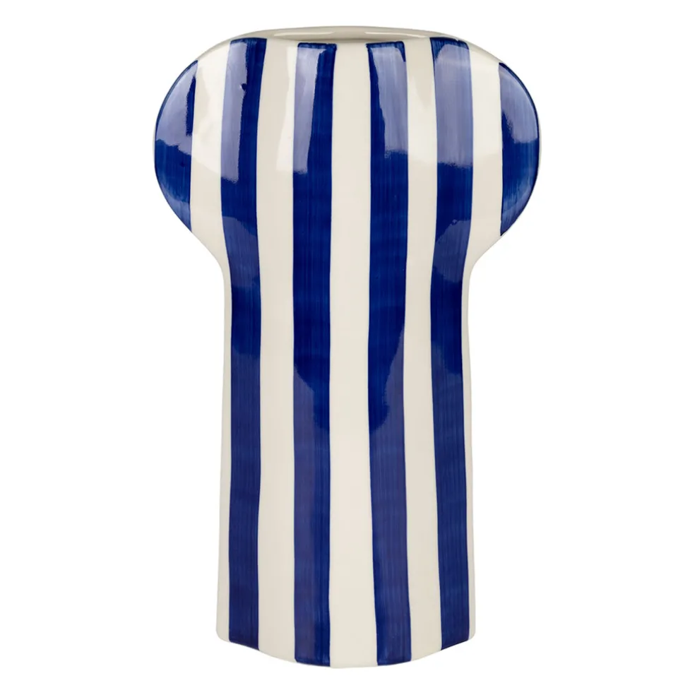 Vase en grès indigo h31.5cm - Artist