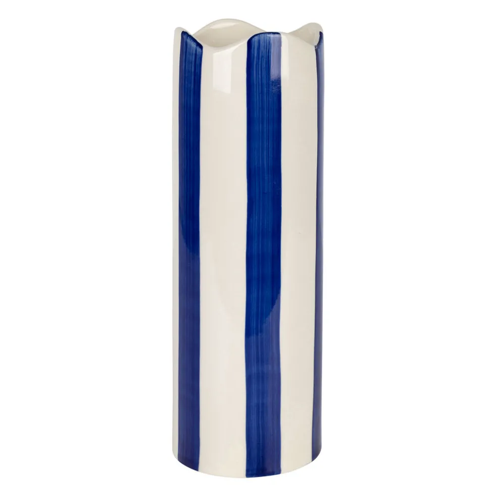 Vase en grès indigo h23.5cm - Artist