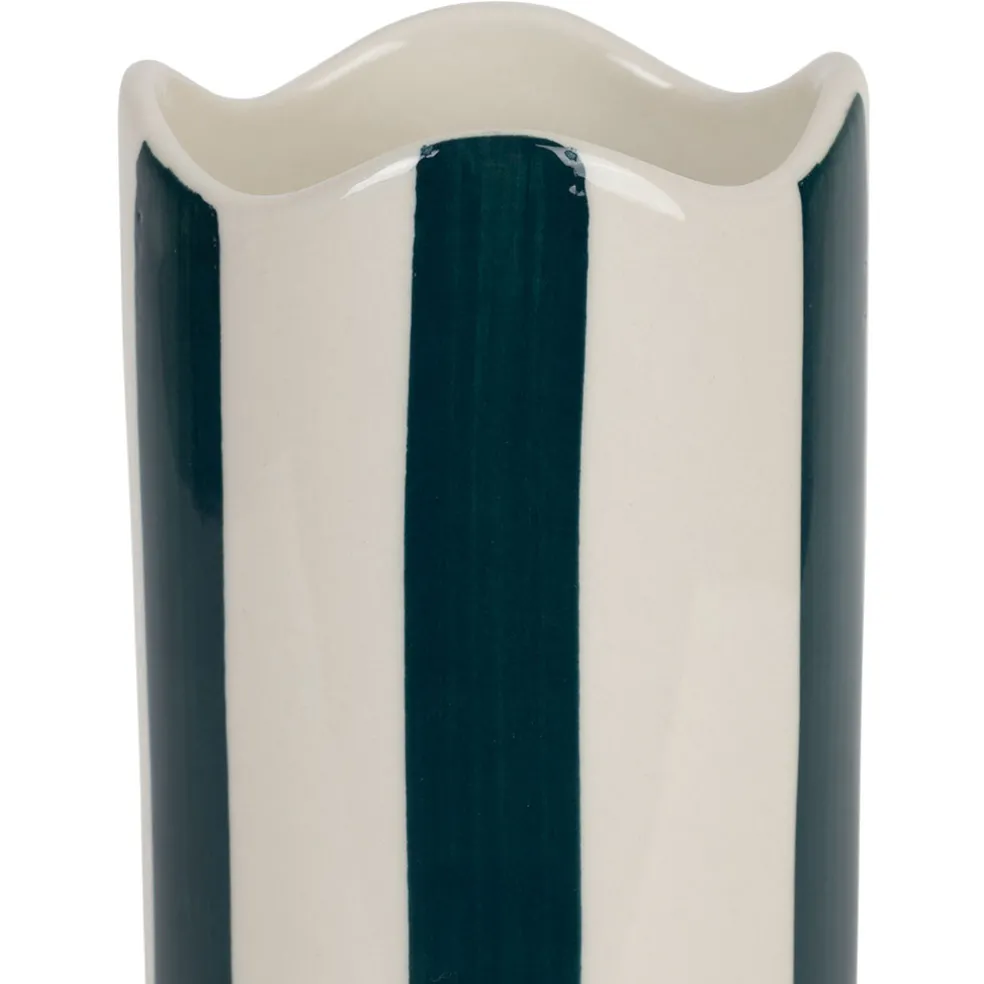 Vase en grès émeraude h23.5cm - Artist