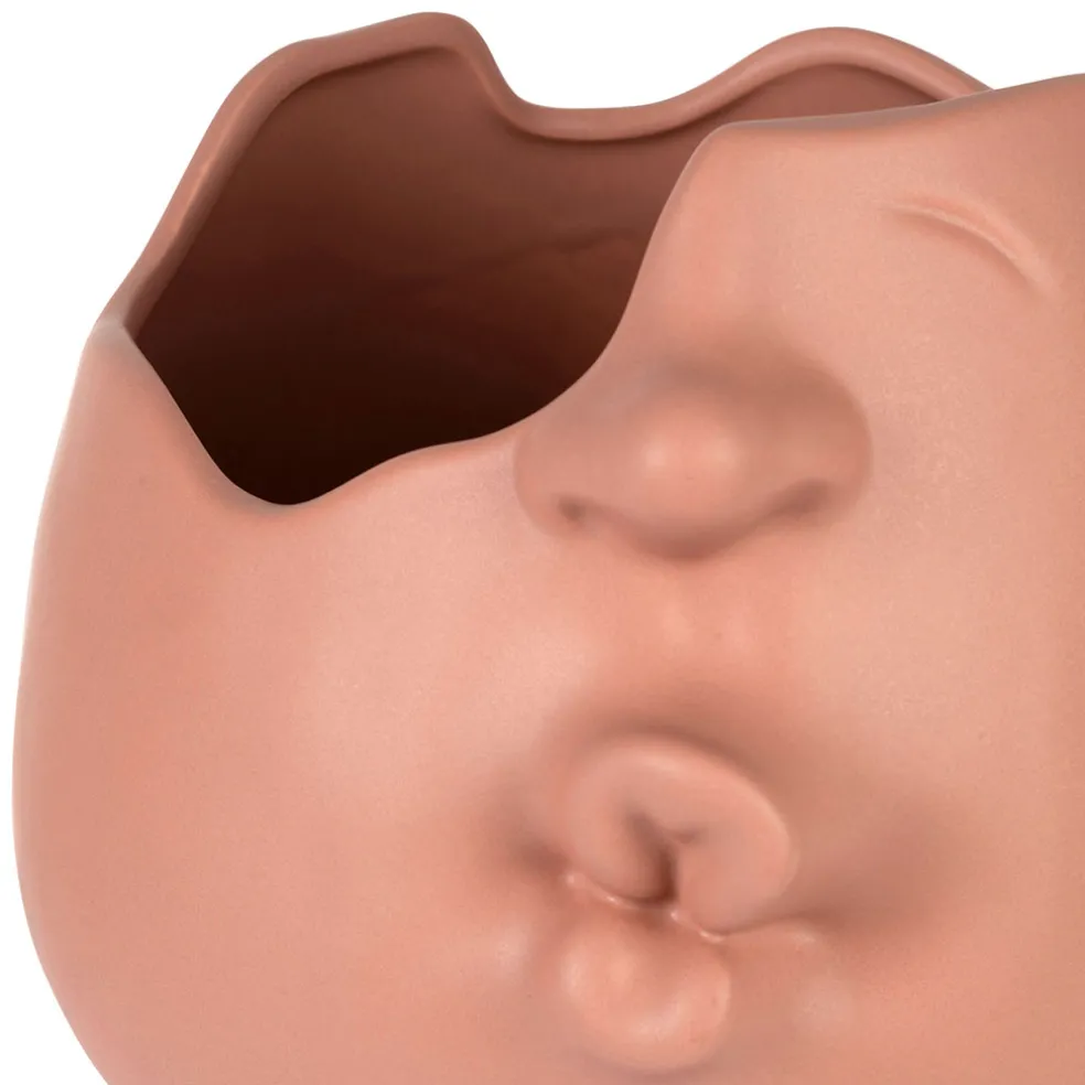 Vase en grès terracotta h29cm - Face