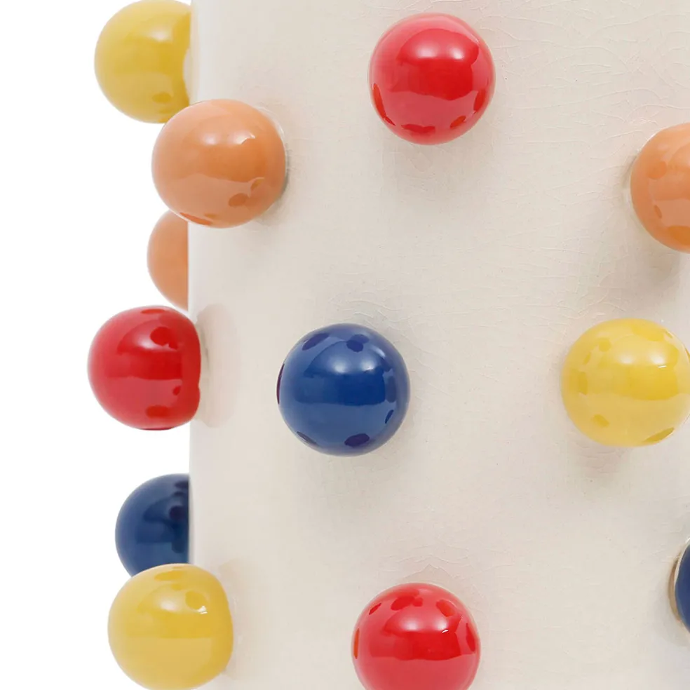 Vase en porcelaine h24cm - Visage Arty