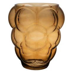 Vase en verre ambre h25cm - Tanri