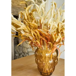 Vase en verre ambre h25cm - Tanri