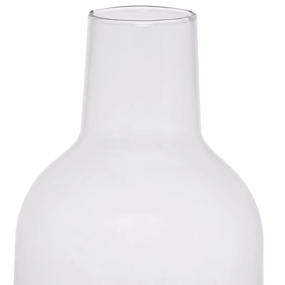 Vase en verre et rotin naturel h35cm - Fantine