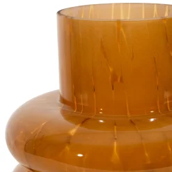 Vase en verre ocre d18xh22.5cm - Phoenicea