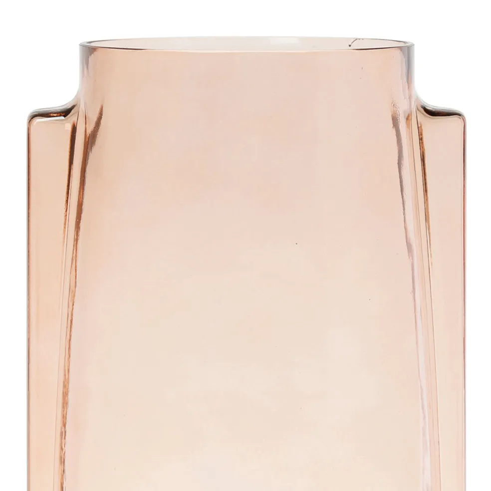 Vase en verre terracotta d17cm - Funny