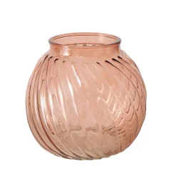 Vase en verre terracotta h14cm - Valea