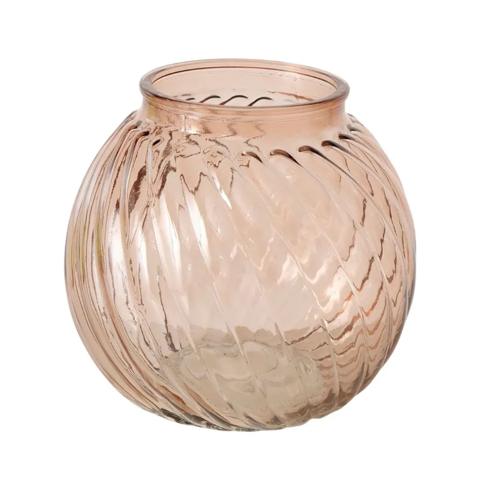 Vase en verre transparent h14cm - Valea