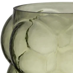 Vase en verre vert h25cm - Tanri