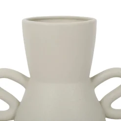 Vase gris en grès -blue sand