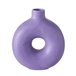 Vase lanyo lilas h20cm en gres