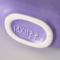 Vase lanyo lilas h20cm en gres