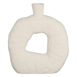 Vase organique en grès beige h25cm - Greeka