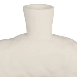 Vase organique en grès beige h25cm - Greeka