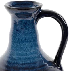 Vase pichet en grès indigo h24cm - Mijas