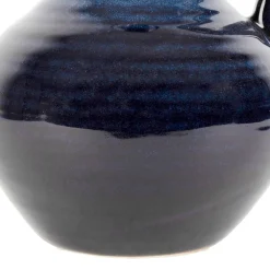 Vase pichet en grès indigo h24cm - Mijas