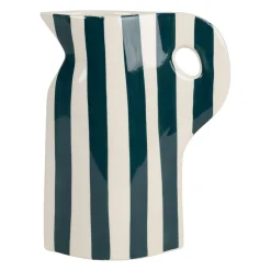 Vase pichet en grès émeraude h24cm - Artist