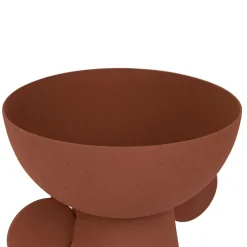 Vase pour fleur séchée en fer terracotta - terre brulée