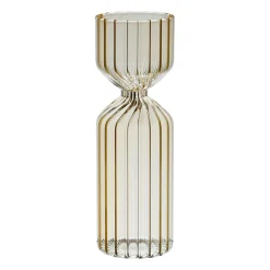 Vase soliflore en verre jaune h20cm - Aurore