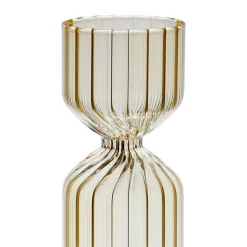 Vase soliflore en verre jaune h20cm - Aurore