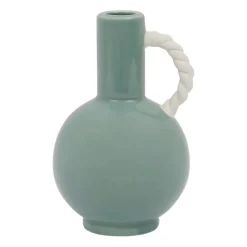 Vase vert en grès - funny