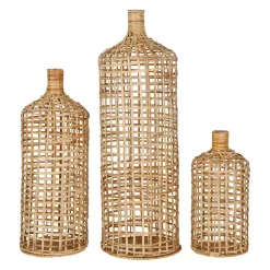 Vases paniers x3 en rotin naturel - Mon hirondelle