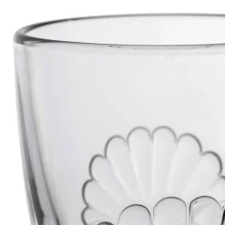 Verre à pied coquillage 29cl en verre - belle-ile