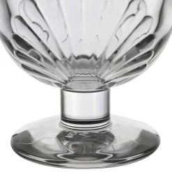 Verre à pied coquillage 29cl en verre - belle-ile