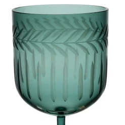 Verre à pied en verre borosilicate émeraude 20cl - Azelie
