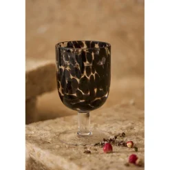 Verre à pied verre noir 30cl - Preline