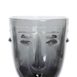 Verre à pied visage noir
