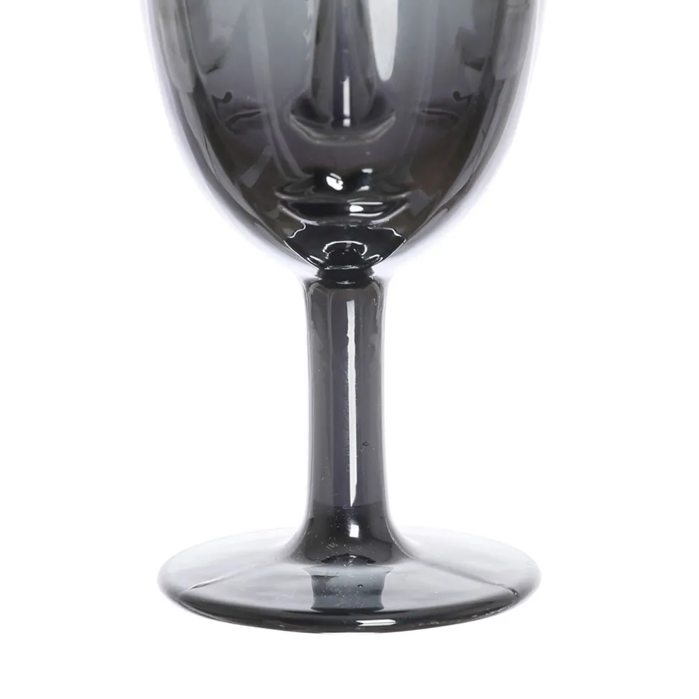 Verre à pied visage noir