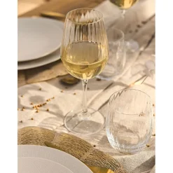 Verre à vin en cristallin - Waterfall