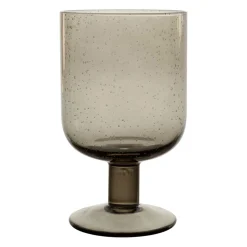 Verre a pied en verre fumé - Pernille