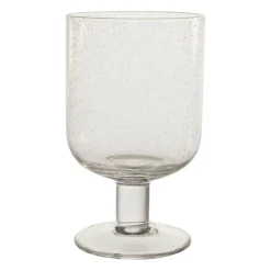 Verre a pied en verre transparent - Pernille