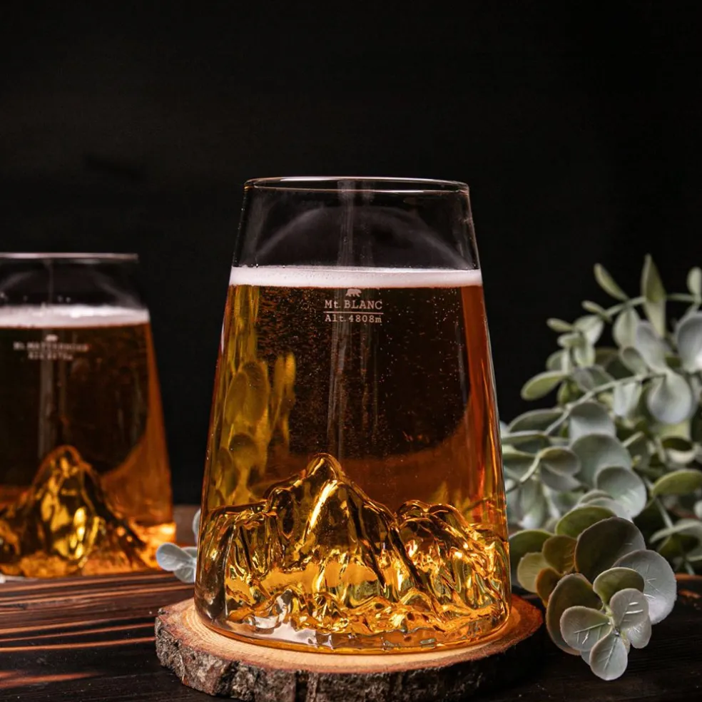 Verre design Mont Blanc - Topographic