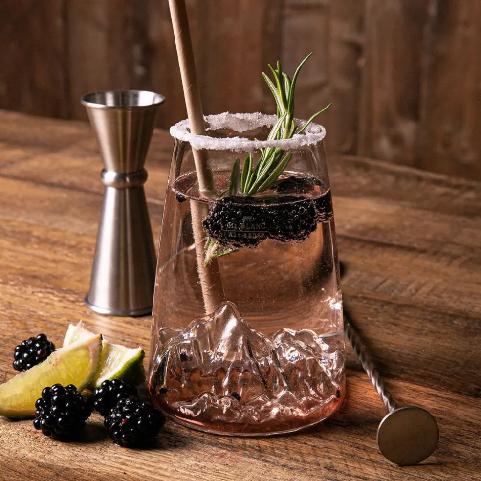 Verre design Mont Blanc - Topographic