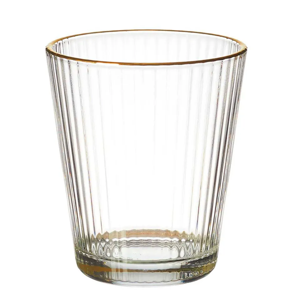Verre liseré doré 30cl - Strie
