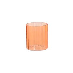 Verre transparent orange