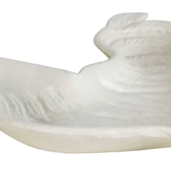 Vide poche coq en fonte blanc cassé - Basse-Cour