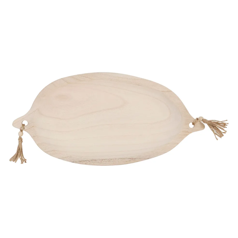 Vide poche en paulownia naturel 44x21cm - Boende