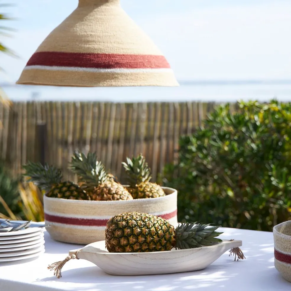 Vide poche en paulownia naturel 44x21cm - Boende