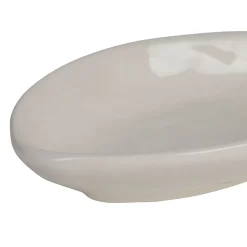 Vide poche poisson en dolomite écru 20x10cm