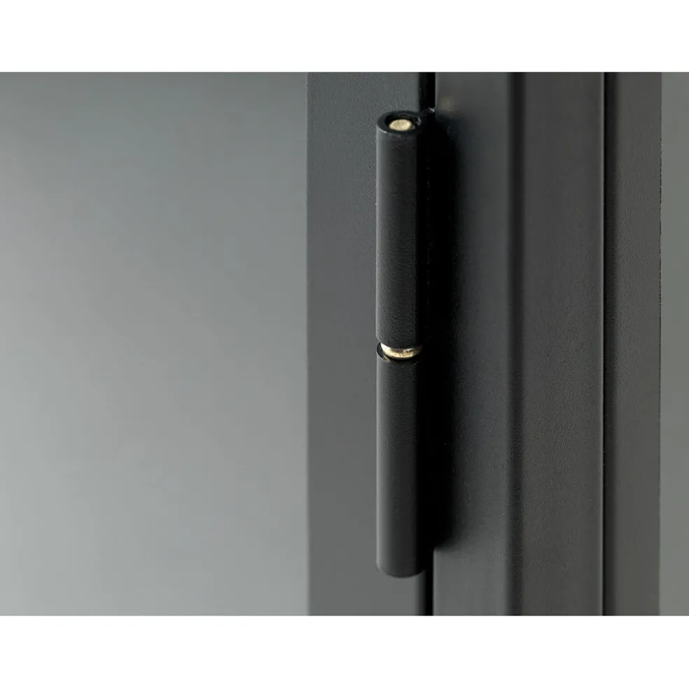 Vitrine en métal 4 étagères h190cm - carmel